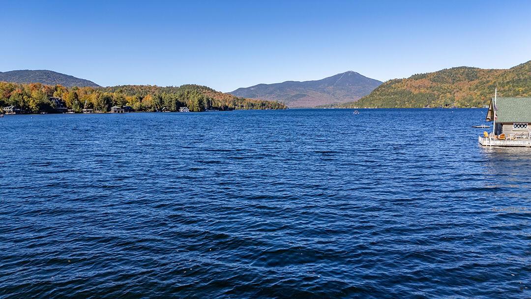 Image 1: AdirondackHomeOnLP_Fall_A_Lake