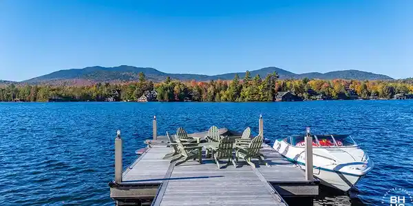 Image 2: AdirondackHomeOnLP_Fall_A_Dock
