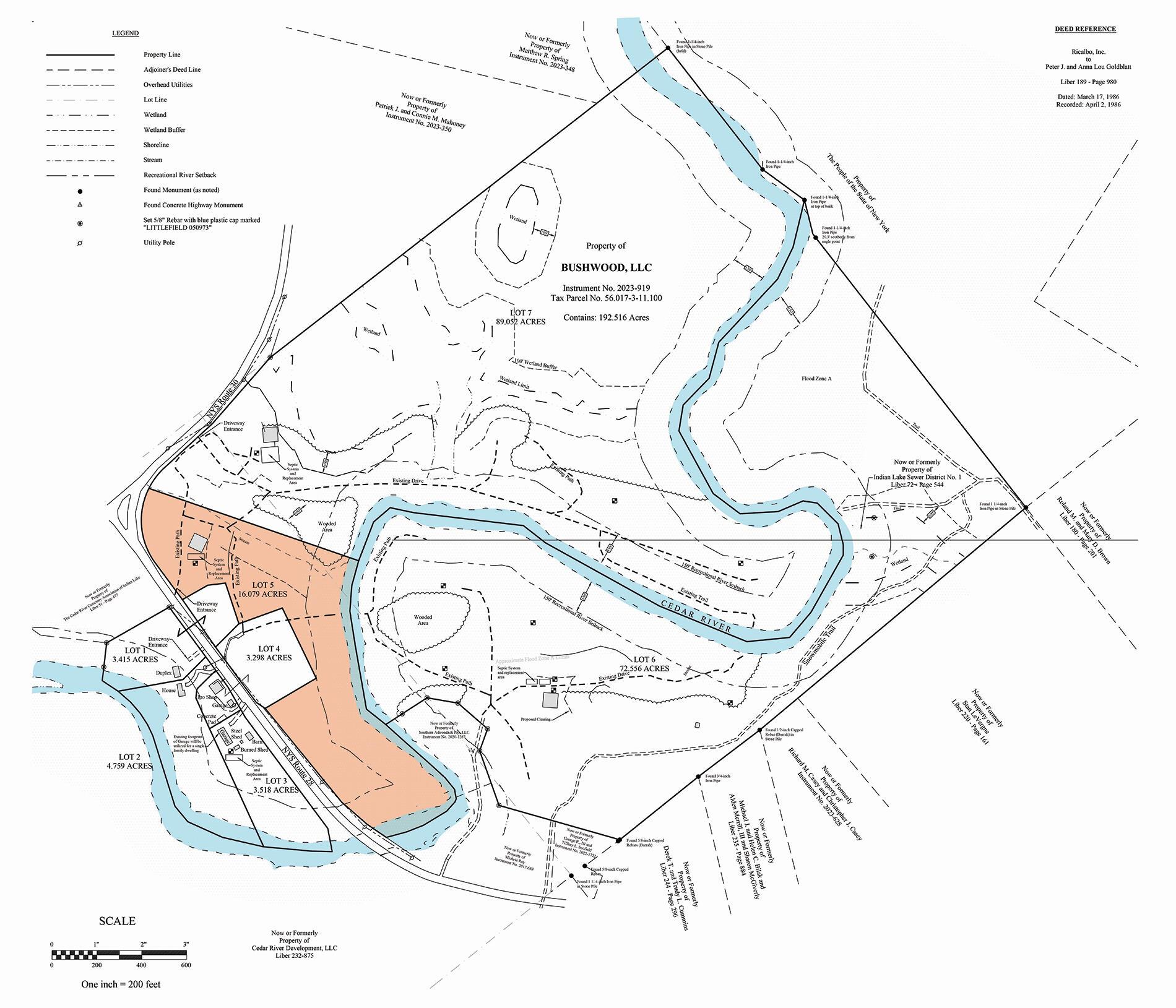 Image 2: lot 5 map to post