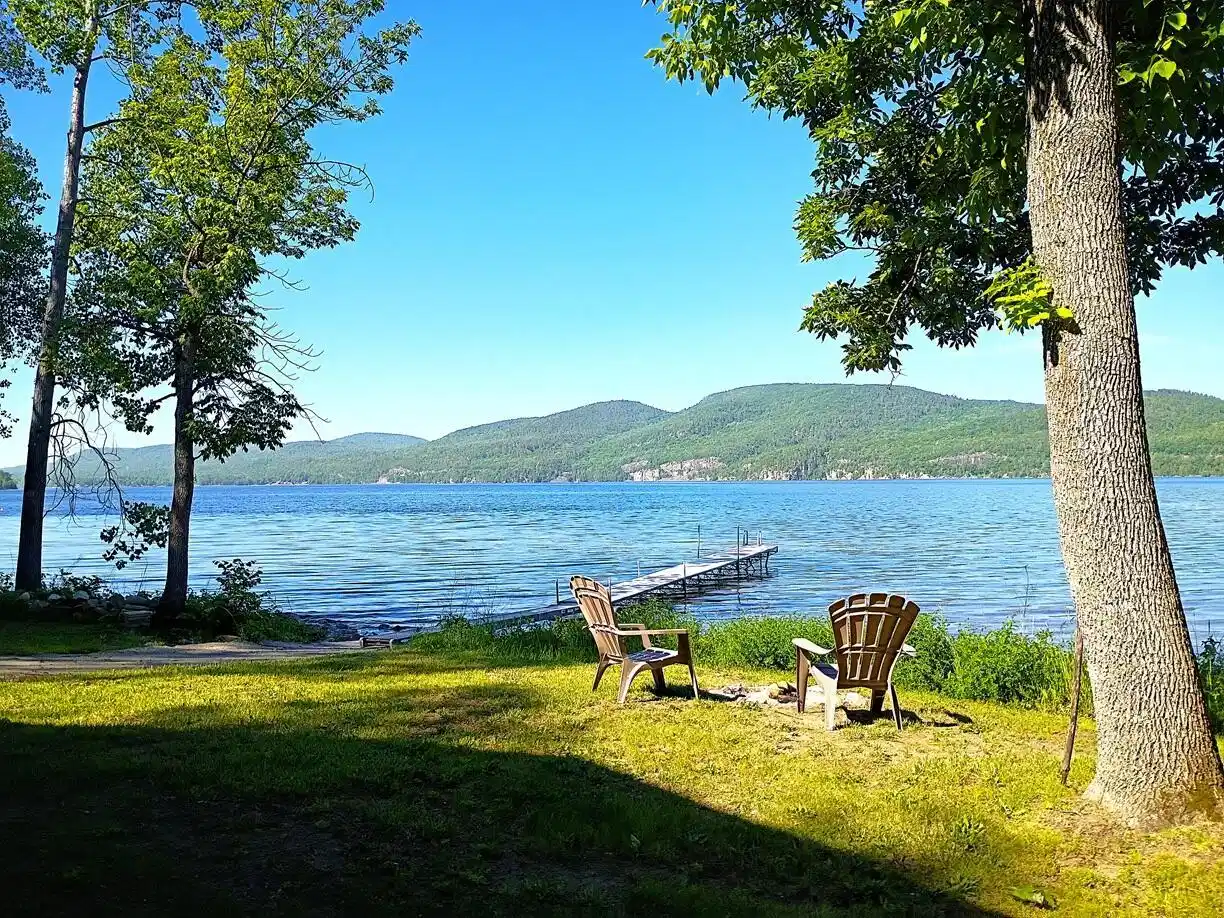 Image 1: 199 Corlear back yard and dock