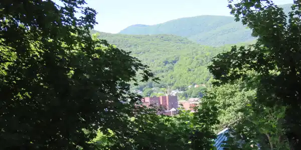 Image 2: Greyock Mtn & City Views from deck