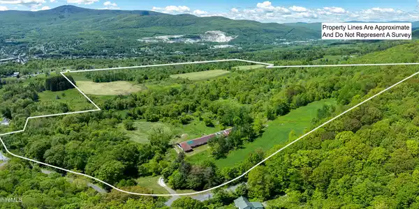 Image 2: Aerial View West w Property Lines