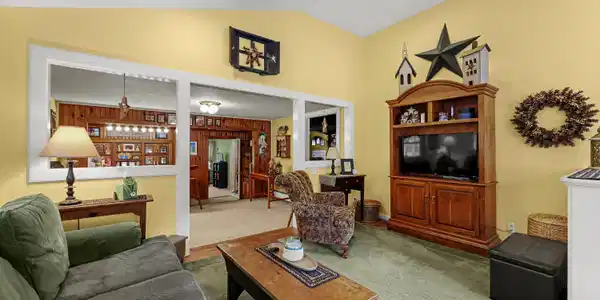 Image 3: Entry seating area facing tavern