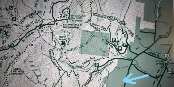 Image 3: Greylock Mtn Trail Map
