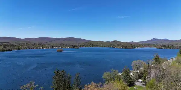 Image 2: AERIAL VIEW OF LAKE