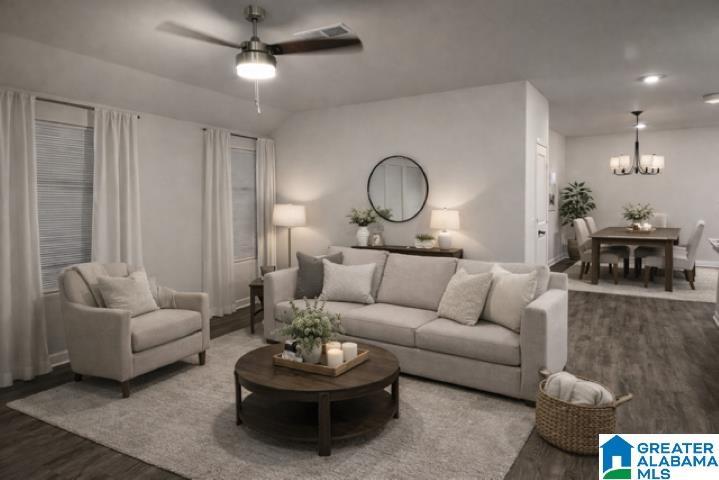 Image 1: Living Room Virtually Staged