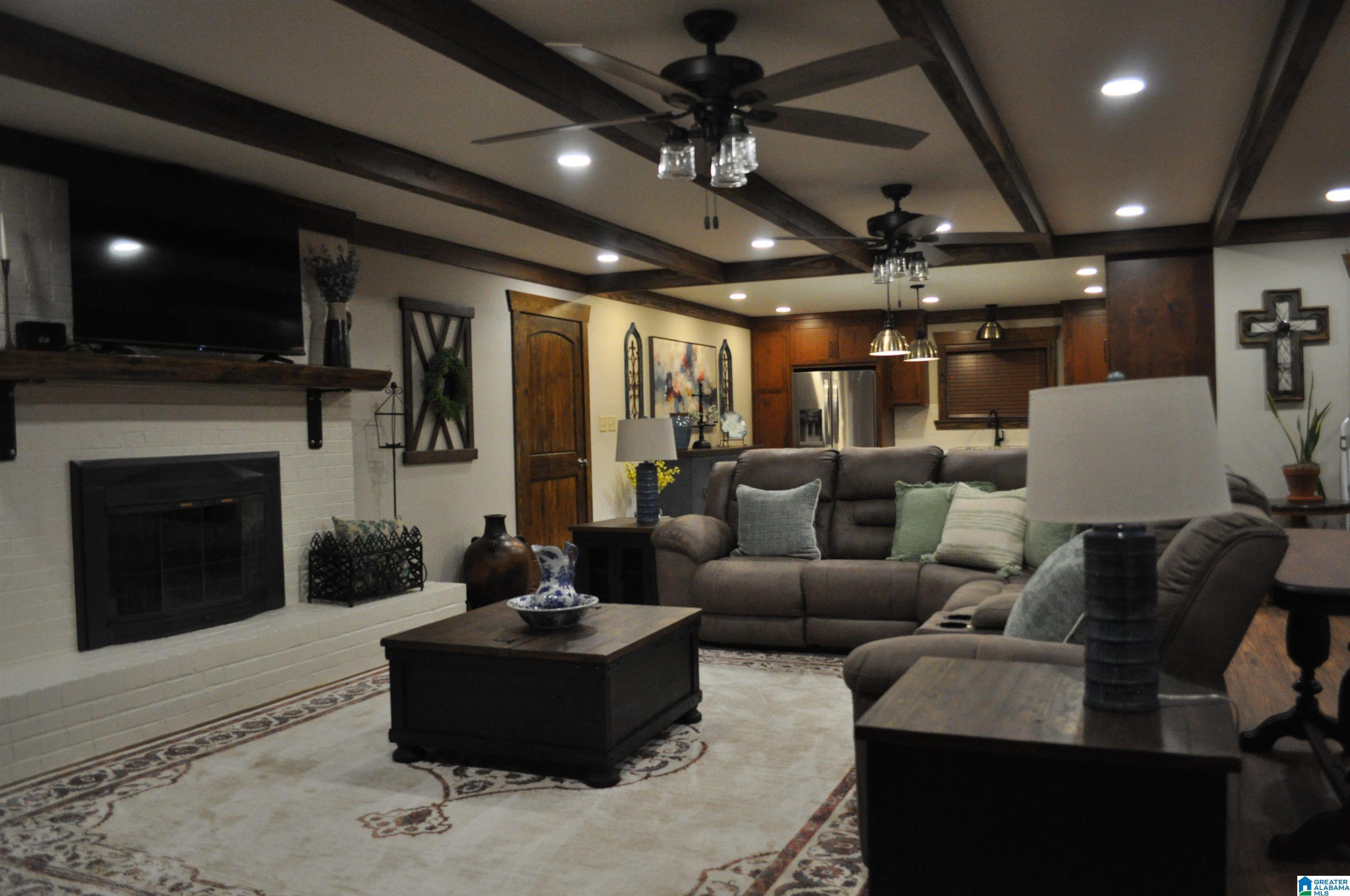 Image 2: Great Room with Fireplace