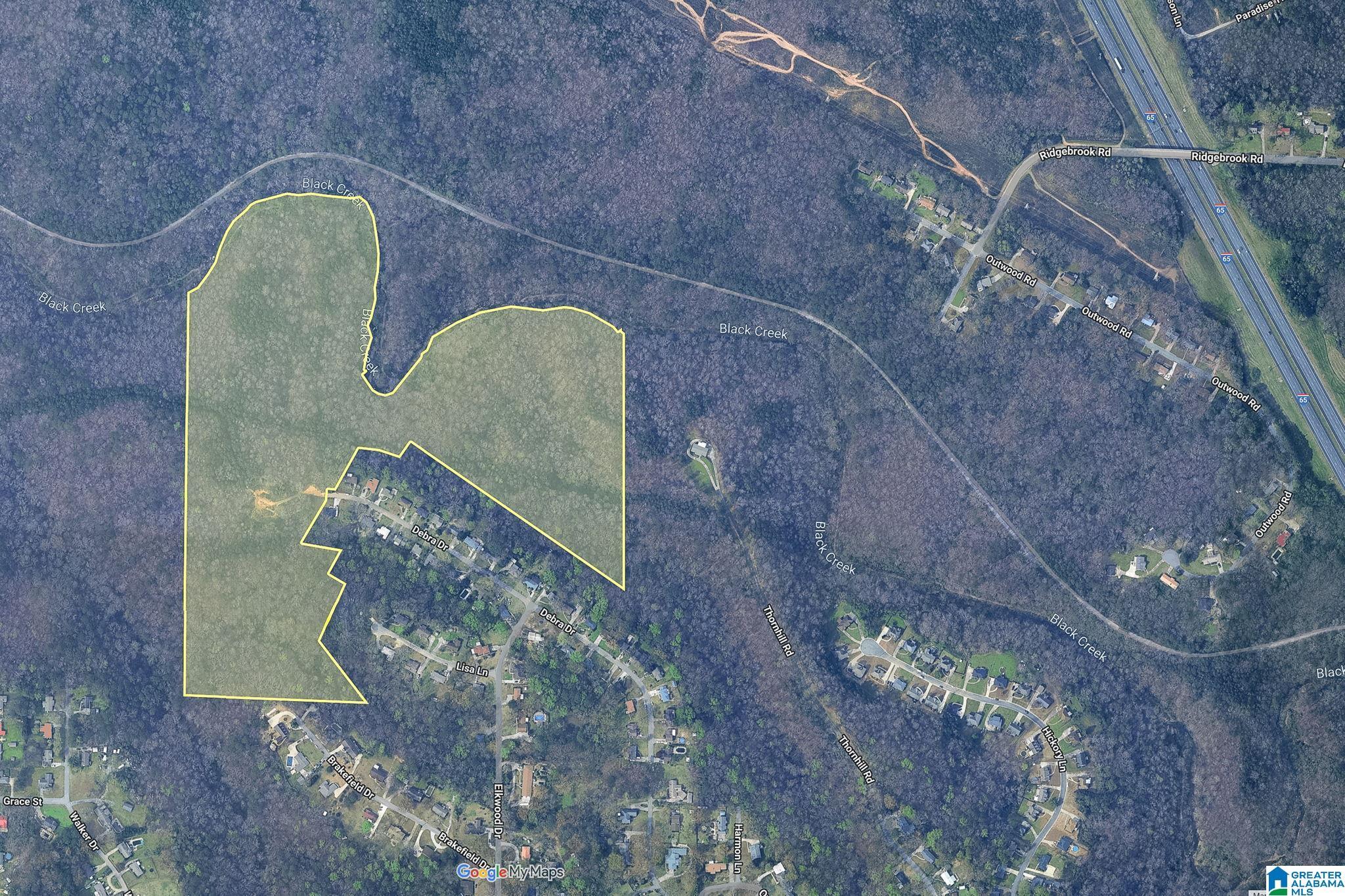 Image 2: Land shaded in yellow