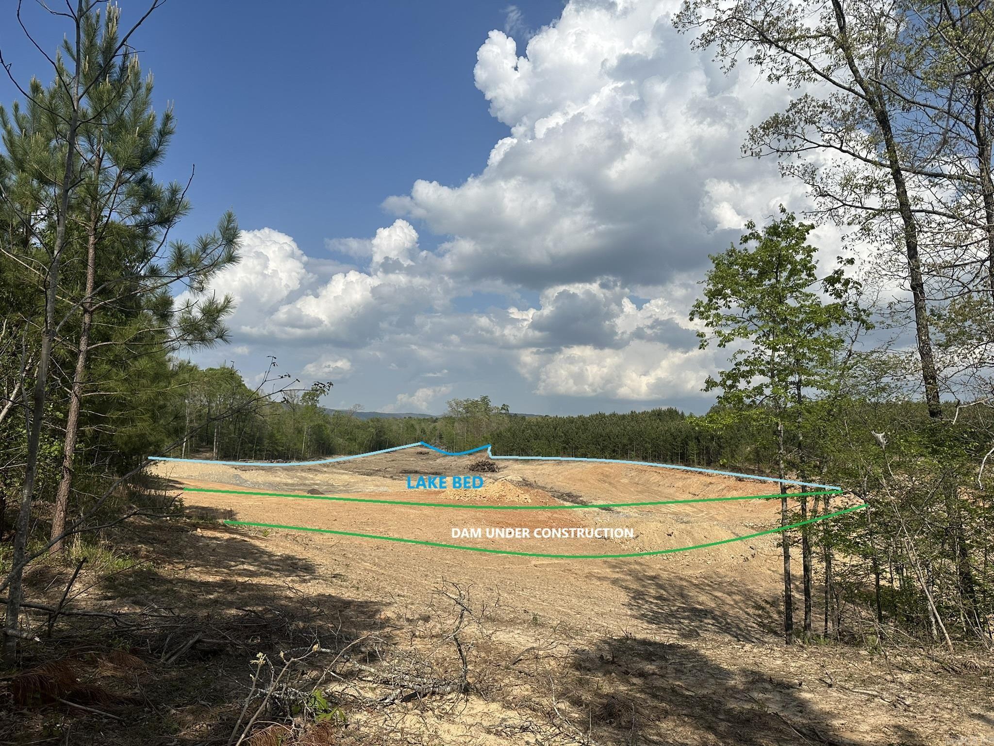Image 2: 2C View of the dam/lake in progress and mt. views!