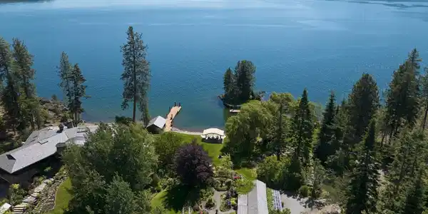 Image 4: Aerial of Main Home & Gardens