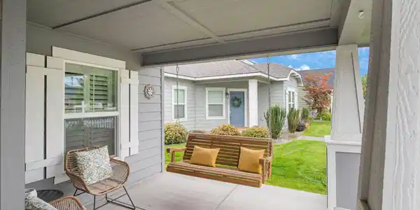 Image 3: Front Porch + Swing
