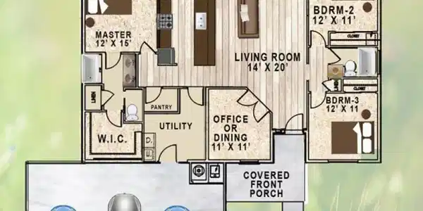 Image 4: 1739_3_car_Floor_Plan_Meadow_grove