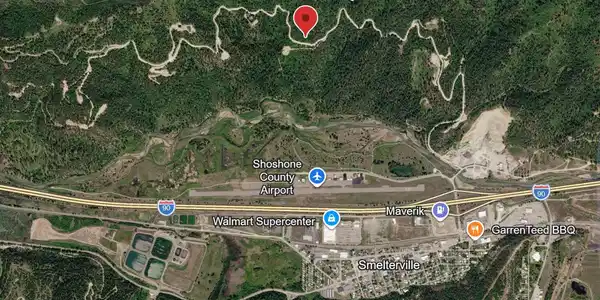 Image 4: Map south fork ridge road