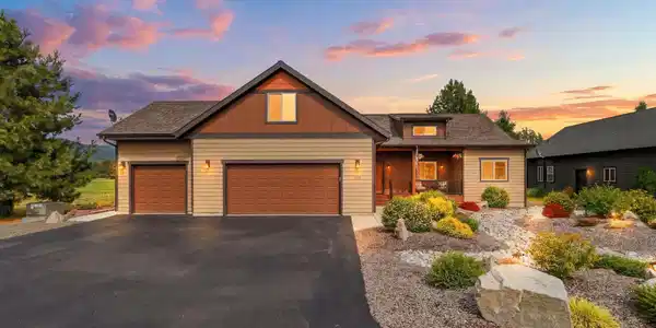 Image 2: Front Exterior at Twilight