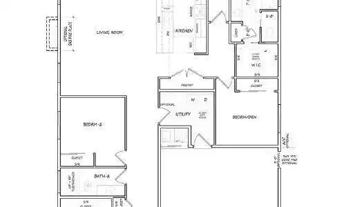 Image 2: 1974 Floor Plan 2 Car