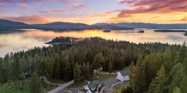 Image 2: 003-Twilight Aerial Front of Home