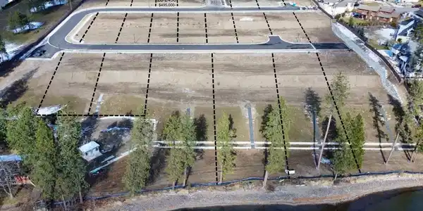 Image 4: 2805 Ravine Aerial with lot lines