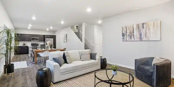 Image 2: Not Actual Home - Living to Kitchen