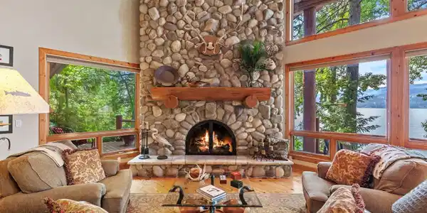Image 4: Idaho Stone Fireplace
