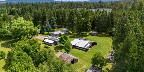 Image 3: 80 - Herrmann Lake Aerial buildings