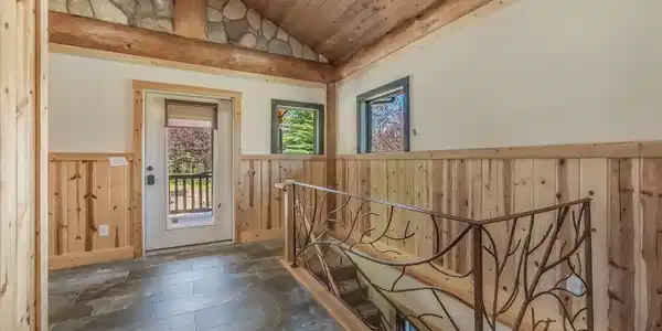 Image 3: Wood and Stone Accents