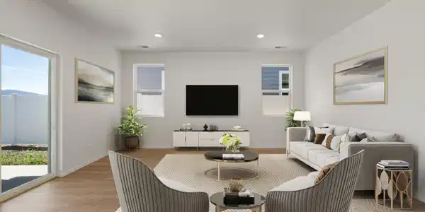 Image 3: 03-Living Room Virtually Staged