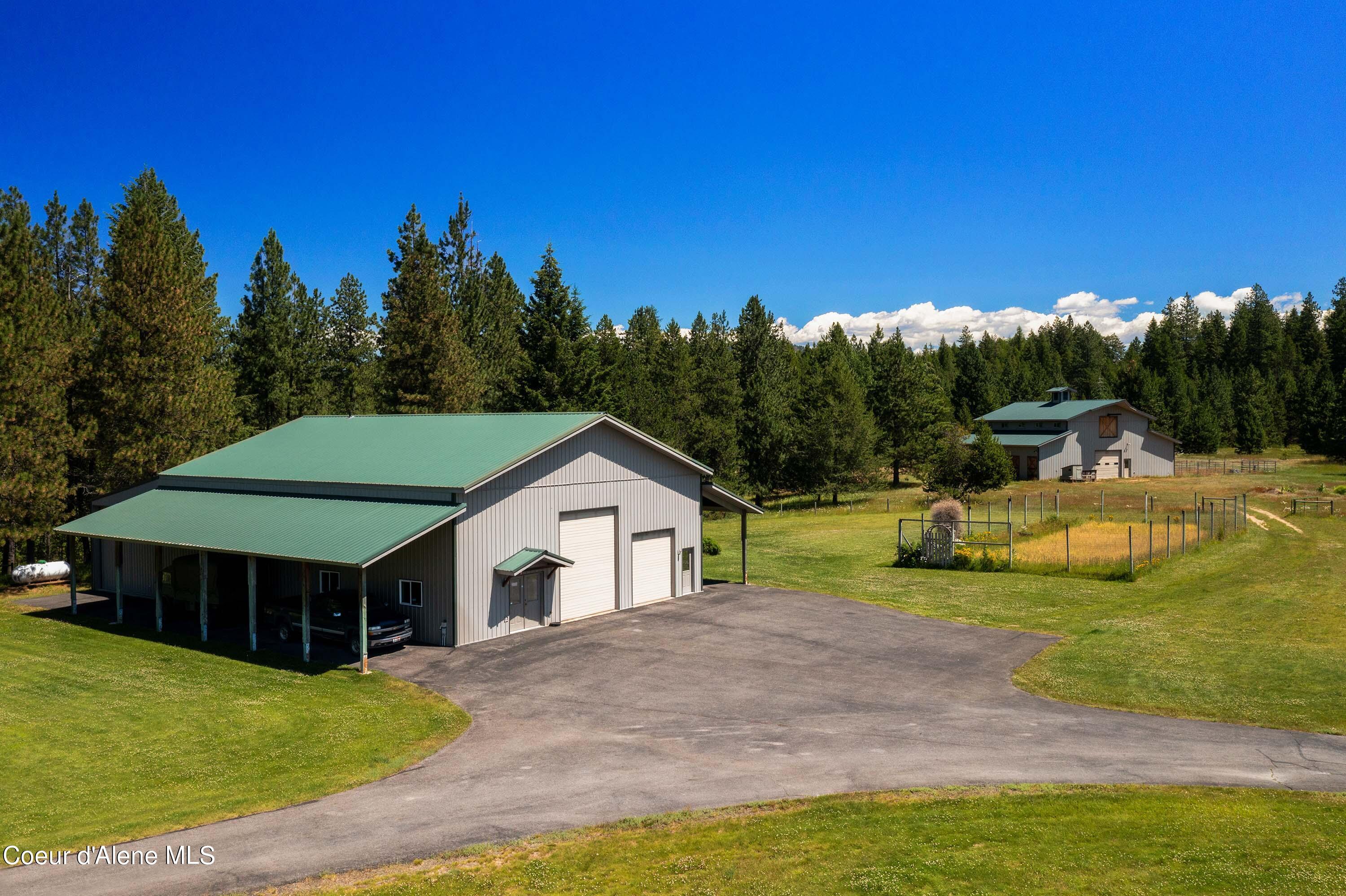 Image 2: Aerial Shop Barn and Garden