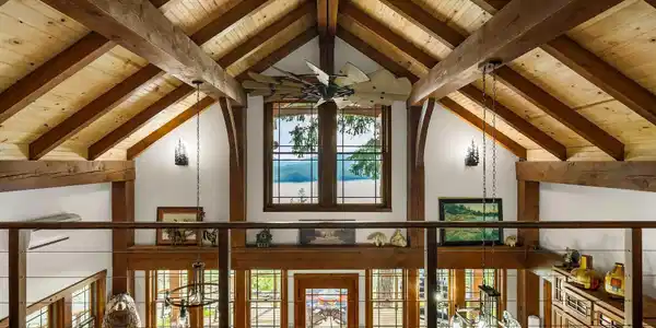 Image 3: Handcrafted timber frame lodge