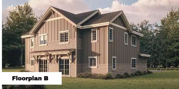 Image 2: Back & Side Exterior Rendering
