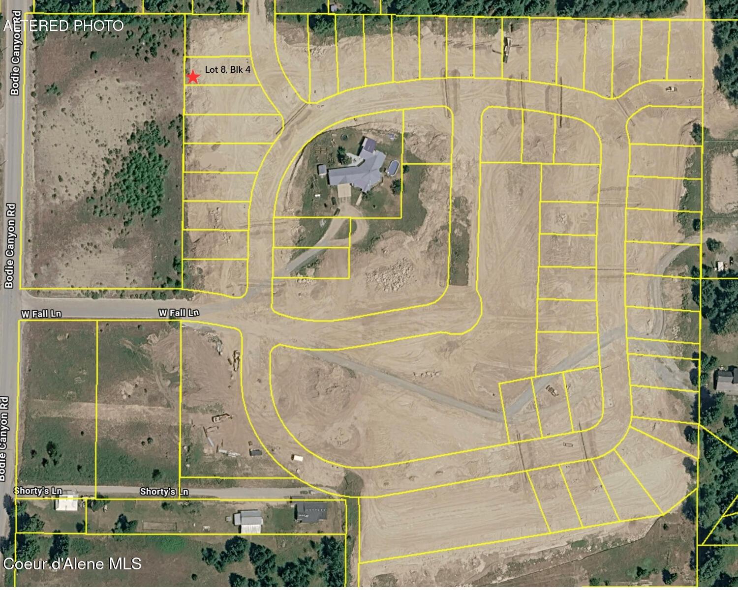 Image 1: Lot 8, Blk 4 Bodie Canyon Lots Map