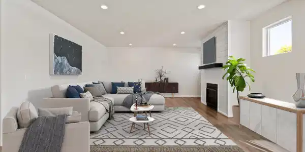 Image 3: Living Room Virtually Staged