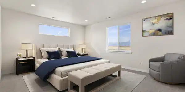Image 4: Primary bedroom Virtually Staged