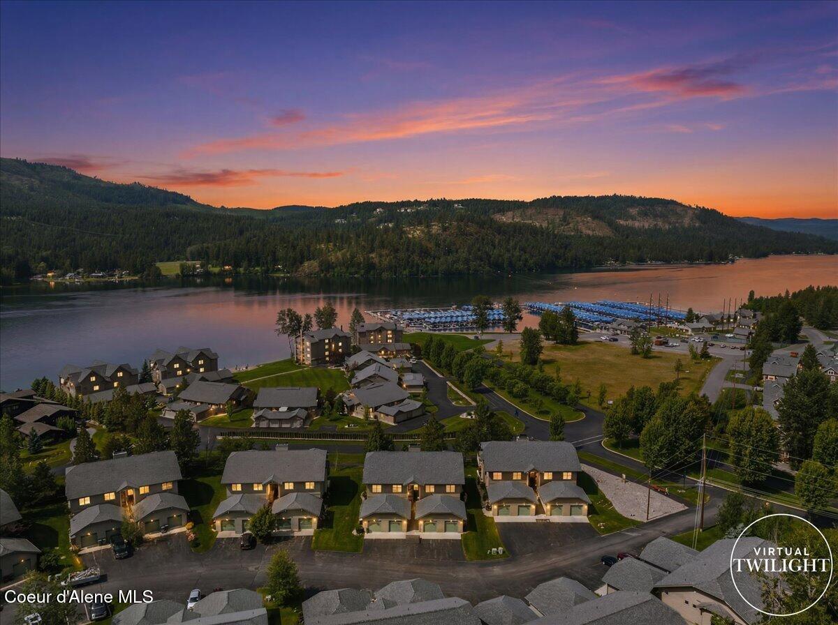 Image 1: 01-Twilight Aerial Front of Home