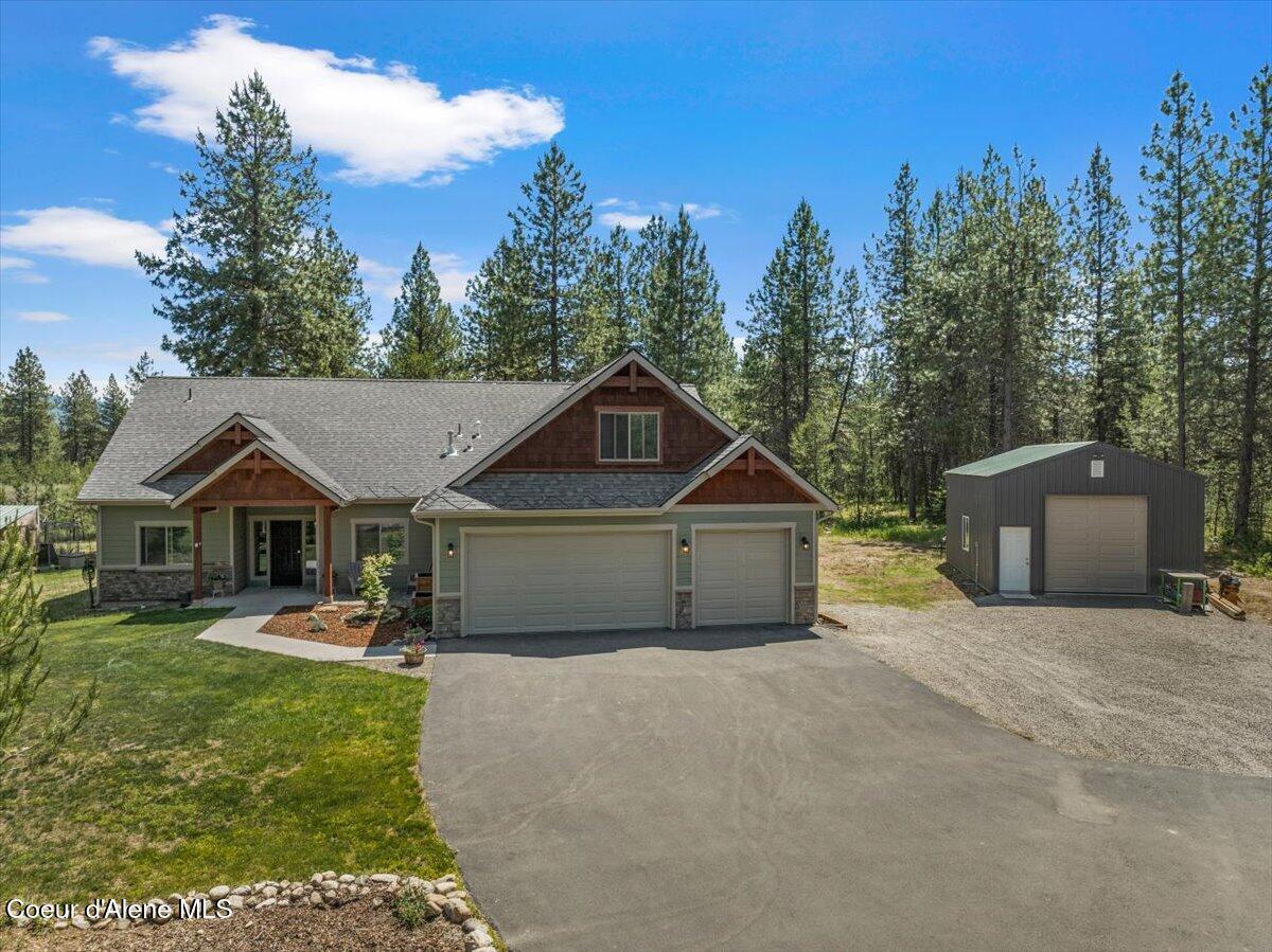 Image 1: Aerial front of home