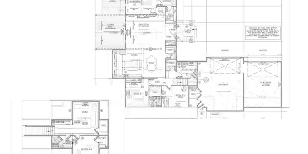 Image 2: MAIN AND UPPER FLOOR PLAN