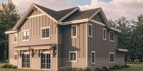 Image 2: Back & Side Exterior Rendering