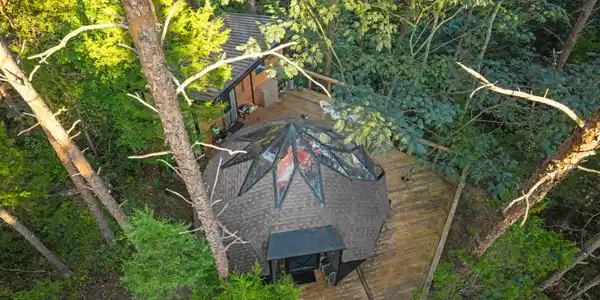 Image 3: 20 foot round Geometric Dome