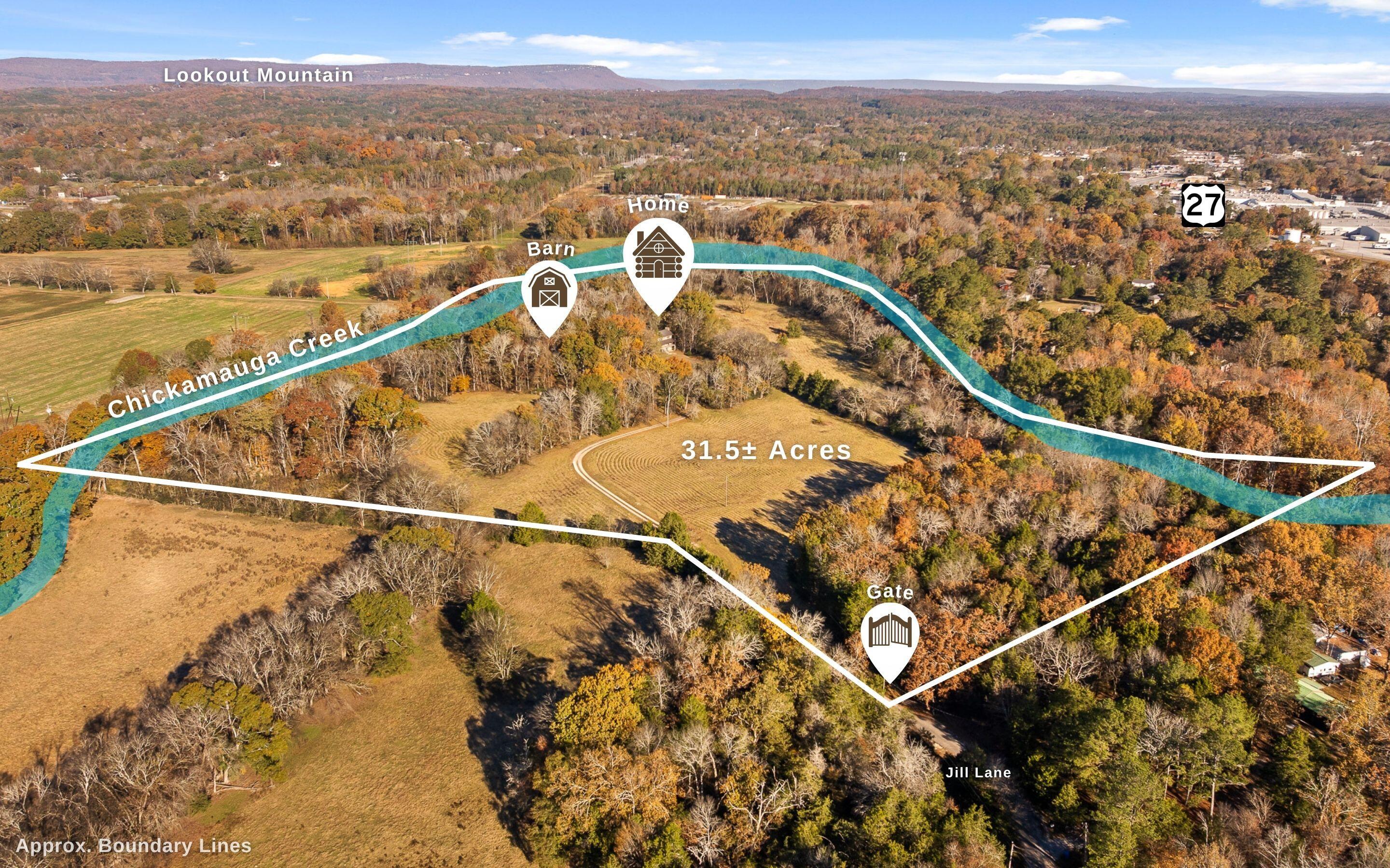 Image 2: Aerial Map of Property