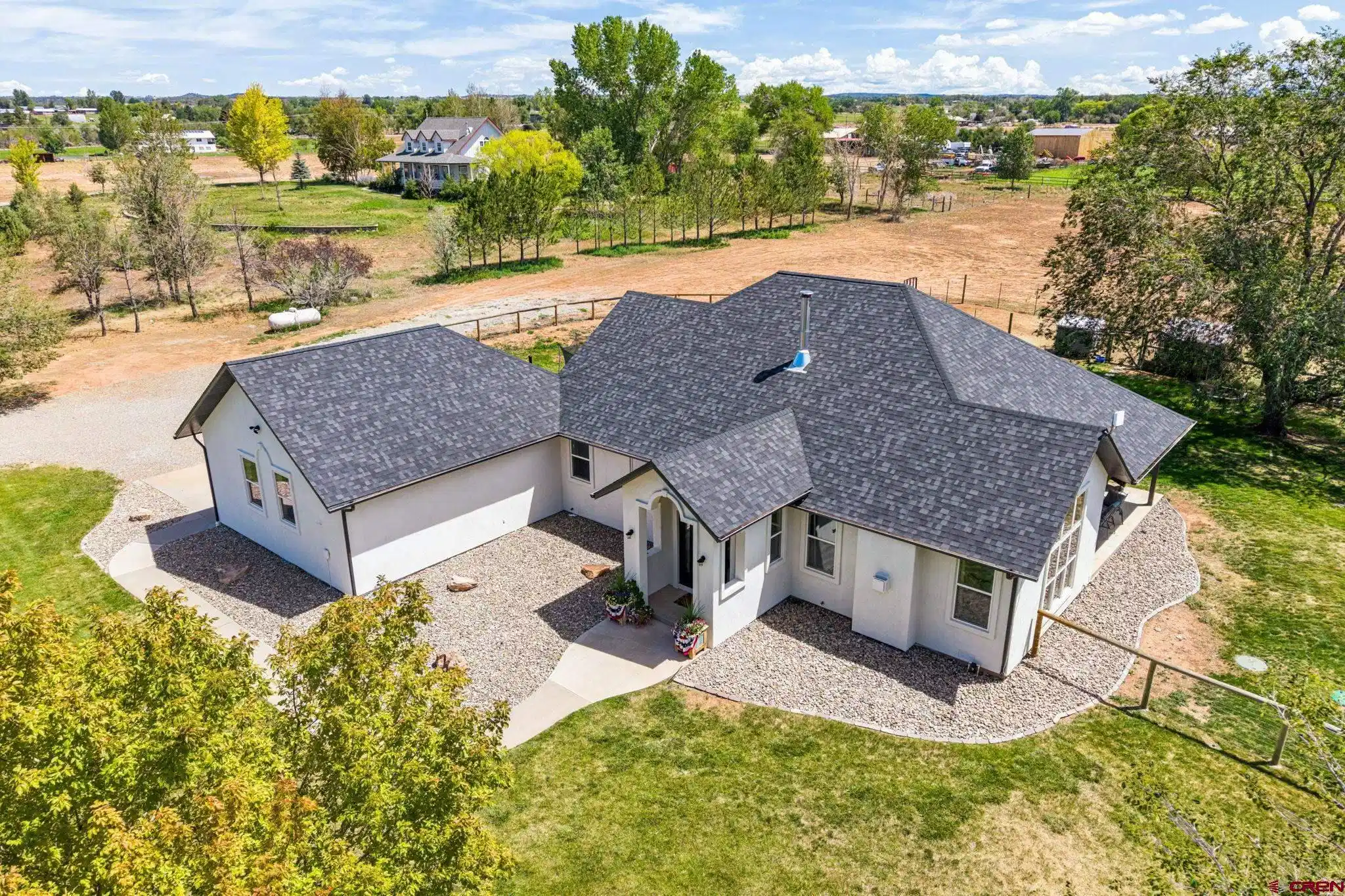 Image 1: Aerial Front of Home