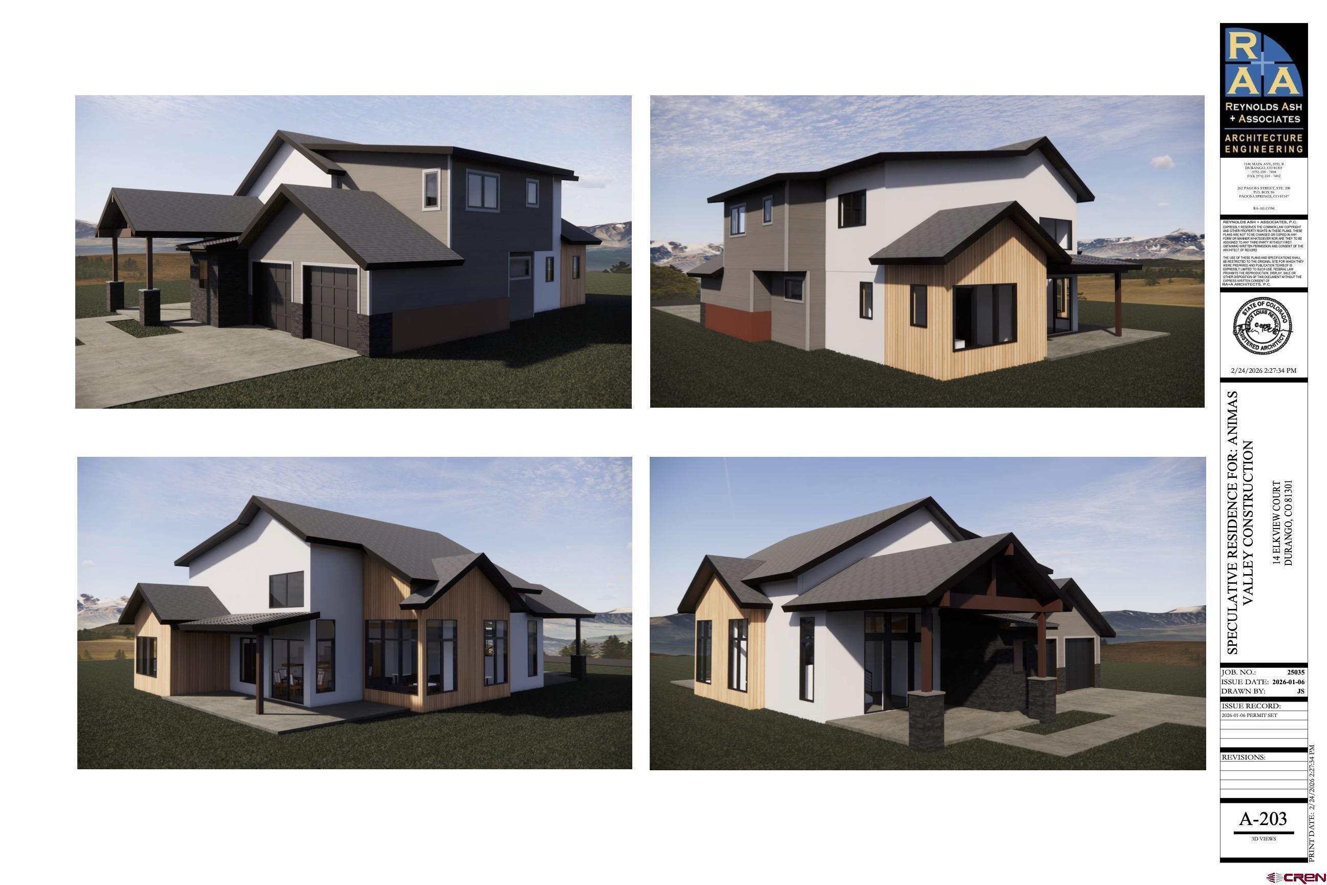 Image 1: Rendering drawings of the custom home