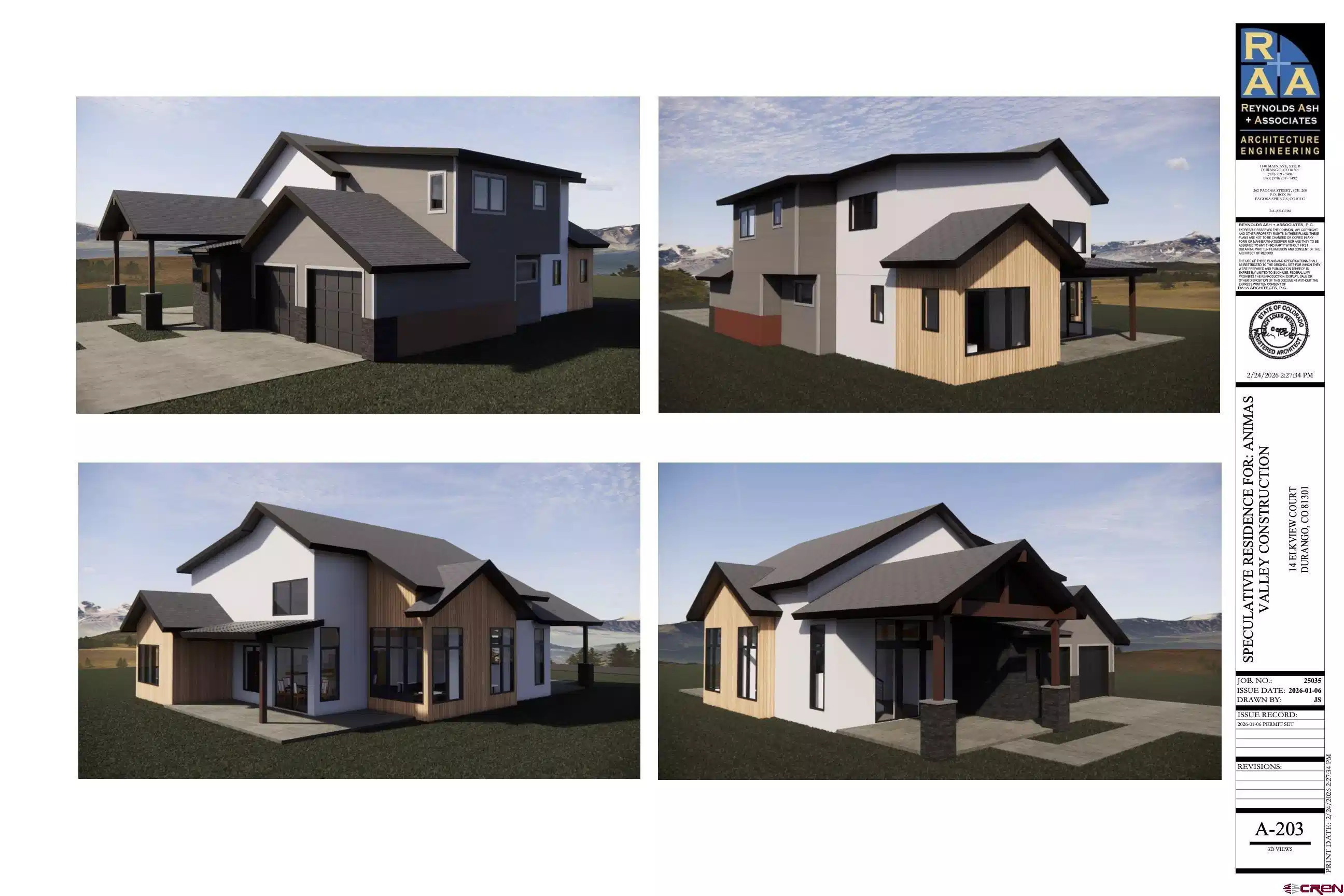 Image 1: Rendering drawings of the custom home