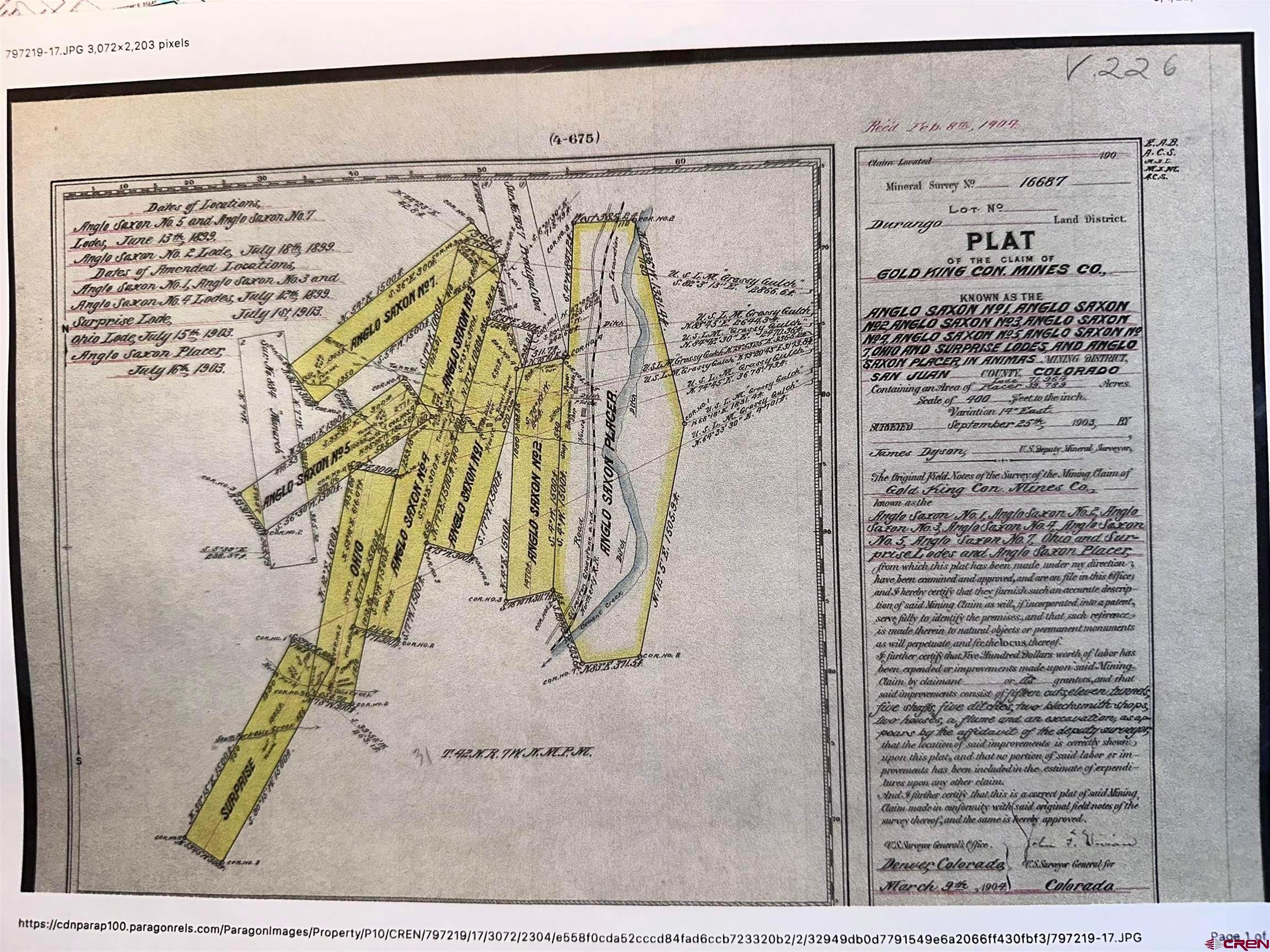 Image 4: Historic Area Plat Map