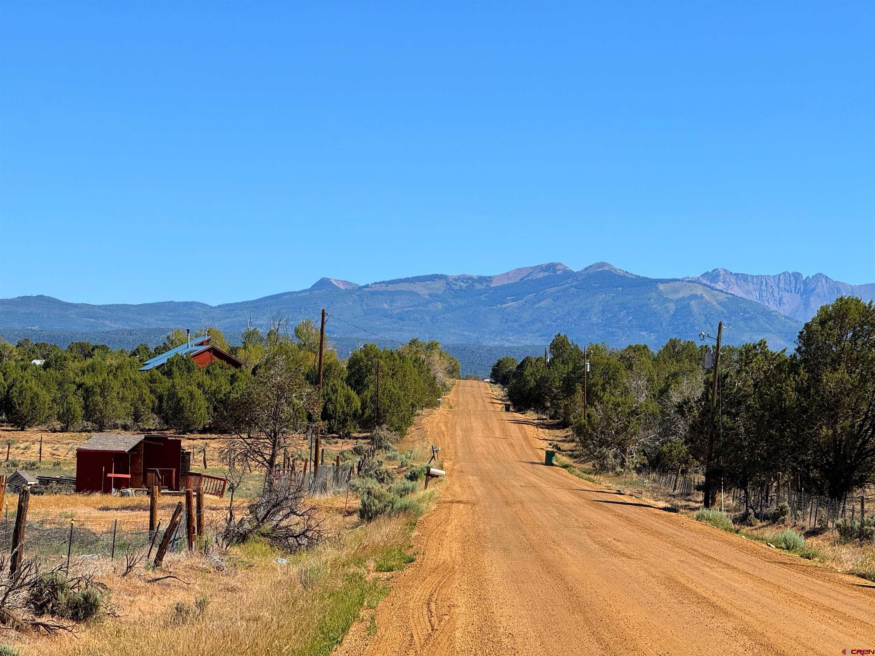 Image 2: County Road 122 north toward the La Plata Mtns