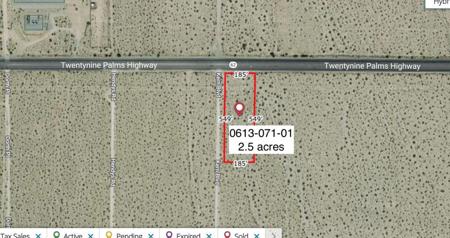 2.5 Acres On Hwy 62 Near Kern Boulevard