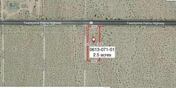 2.5 Acres On Hwy 62 Near Kern Boulevard