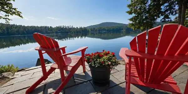 Image 4: Lakefront View from waterfront deck