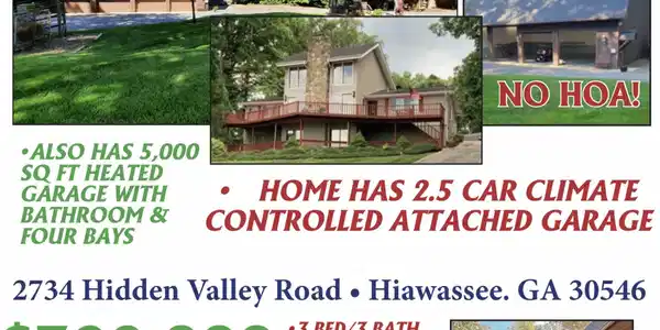 2734 Hidden Valley Road, Hiawassee GA 30546
