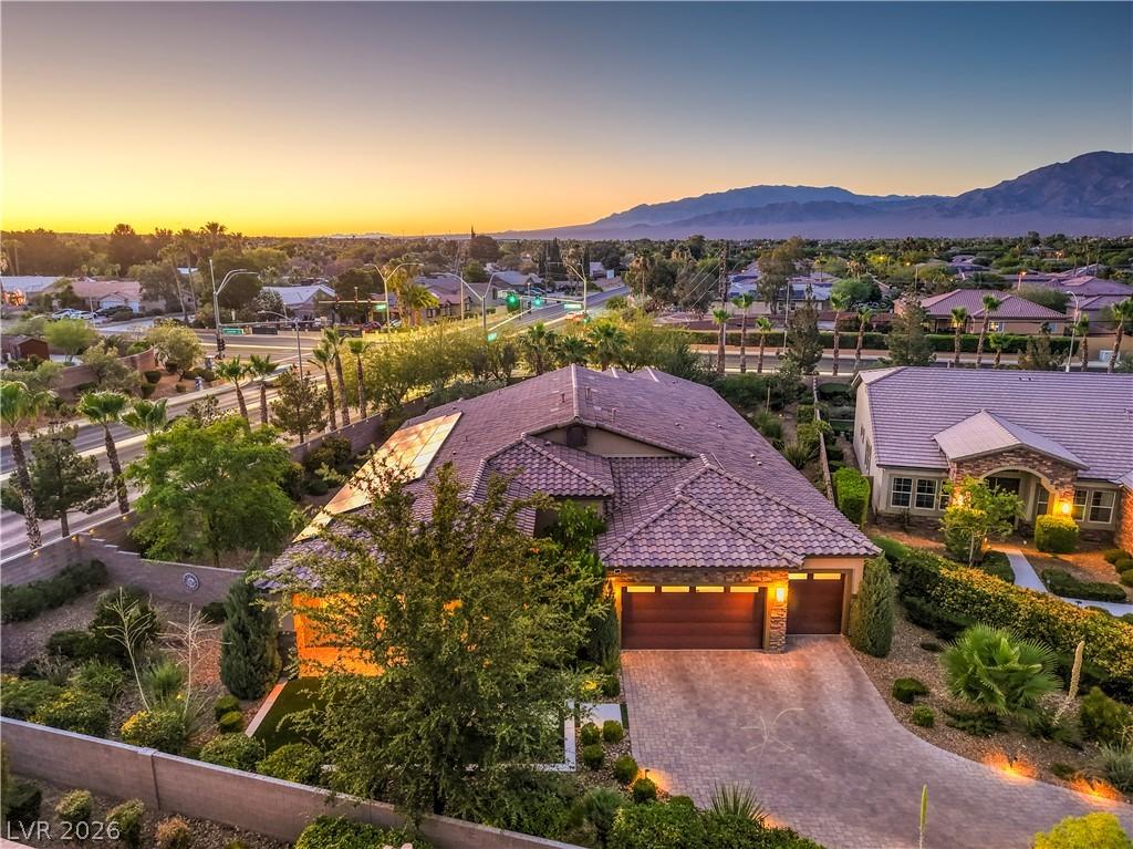 Image 3: An aerial perspective reveals a beautiful home and