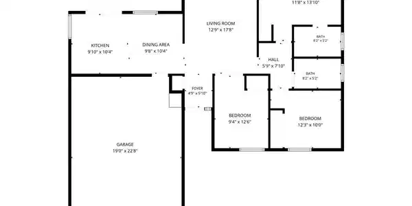Image 3: An organized single-story floor plan layout shows