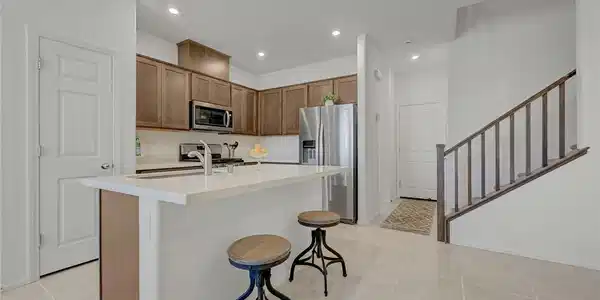 Image 4: Kitchen featuring stainless steel appliances, ligh